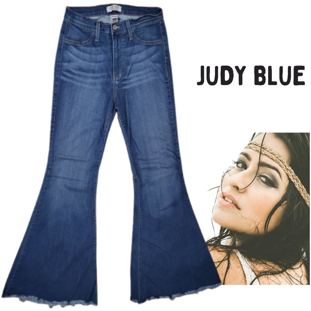 Judy Blue Dark Blue Flare Jeans